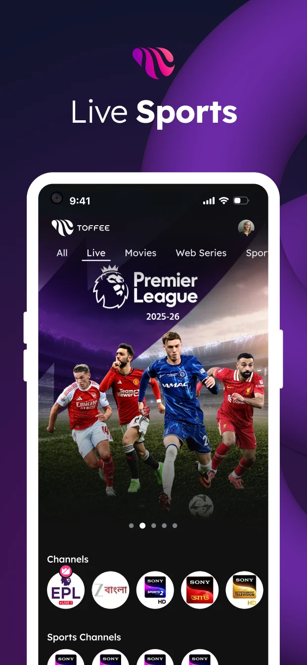 Toffee - TV, Sports & Movies screenshot